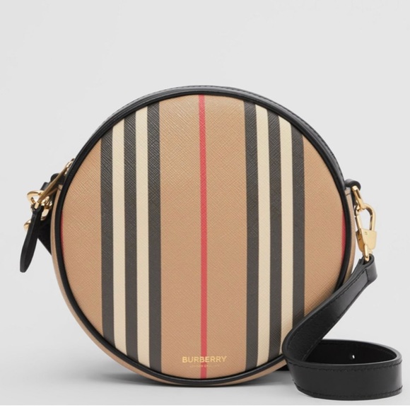 Burberry Bags Louise Icon Stripe Ecanvas Round Crossbody Poshmark